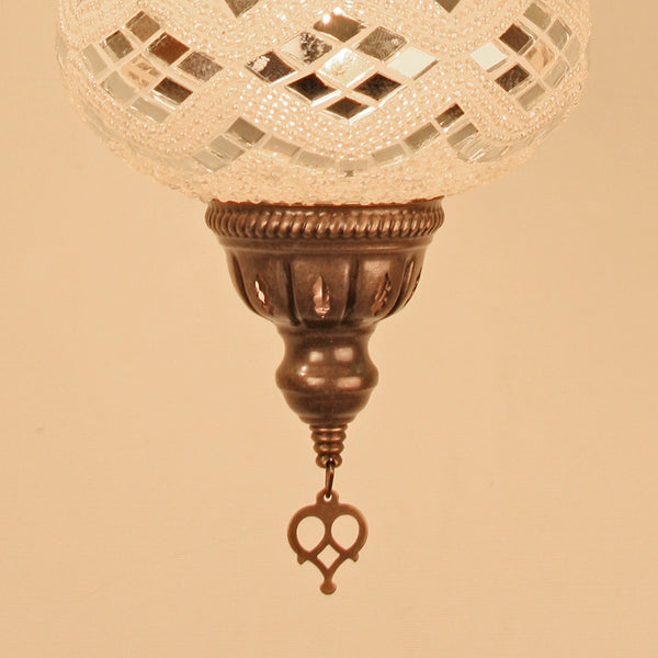 Woodymood Ceiling Mosaic Lamp 6.5" 1 Ball - White
