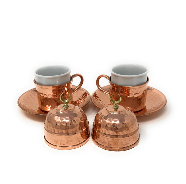 Hand Made Turkish Coffee Sets, Copper Espresso Set, Traditional Turkish Coffee Sets