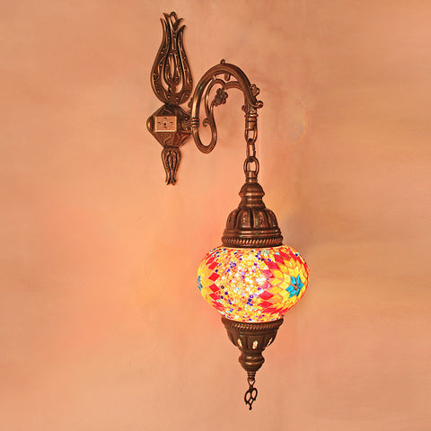 Woodymood Sconce Mosaic Lamps 5'' 1 Ball - Flame