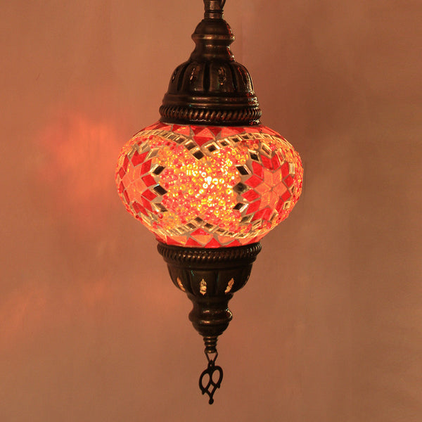 Woodymood Sconce Mosaic Lamps 5'' 1 Ball - Star Red
