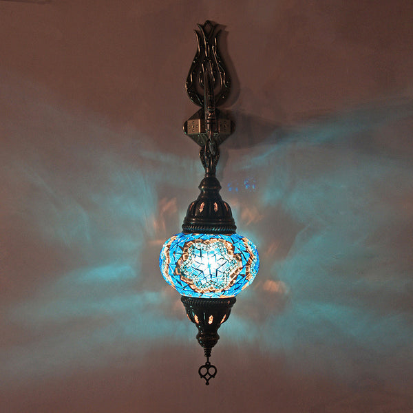 Woodymood Sconce Mosaic Lamps 5'' 1 Ball - Star Turquoise