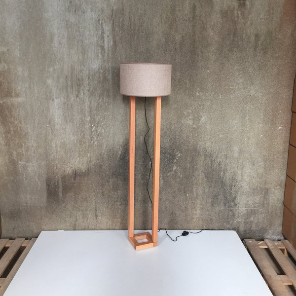 Woodymood Parallel Floor Lamp-Light Brown