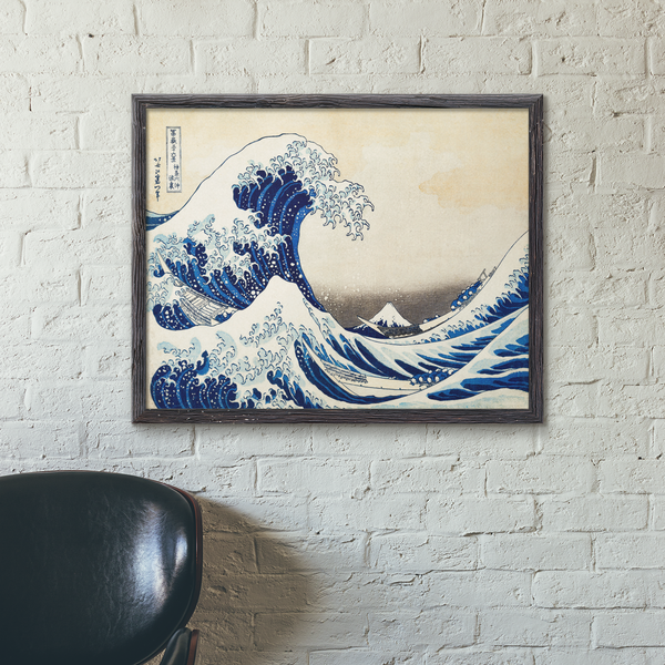 Katsushika Hokusai Wrapper Canvas, Katsushika Hokusai Printable Wall Art, Katsushika Hokusai's Under the Wave off Kanagawa Poster Wall Art.