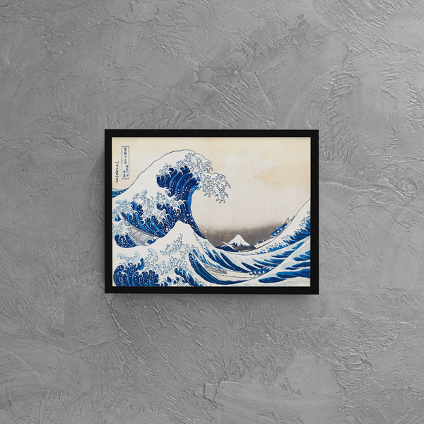 Katsushika Hokusai Wrapper Canvas, Katsushika Hokusai Printable Wall Art, Katsushika Hokusai's Under the Wave off Kanagawa Poster Wall Art.