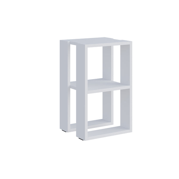 Nightstand Table Bedside , Nightstand Organizer, End Table for Living Room-White