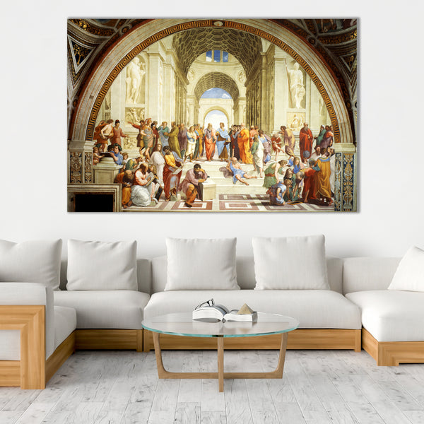The School of Athens Poster Wall Art, The School of Athens Paint Reproduction Print, Large Poster Art for Room Decor.