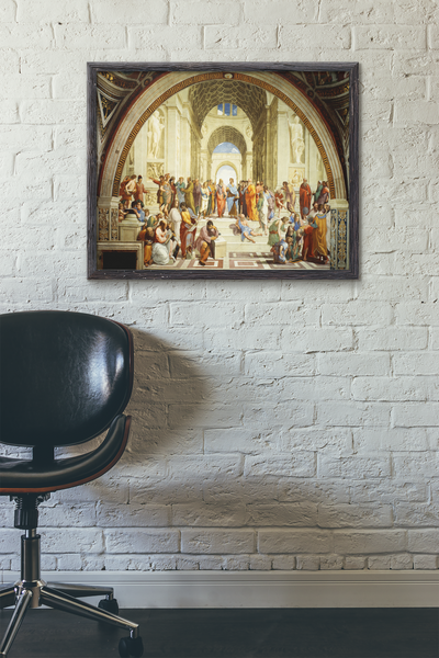The School of Athens Poster Wall Art, The School of Athens Paint Reproduction Print, Large Poster Art for Room Decor.