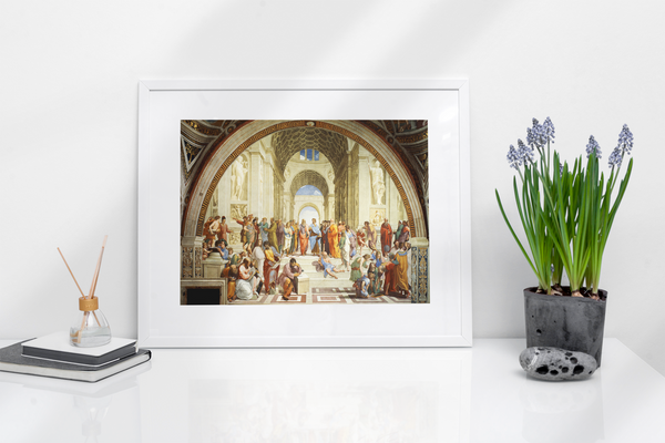 The School of Athens Poster Wall Art, The School of Athens Paint Reproduction Print, Large Poster Art for Room Decor.