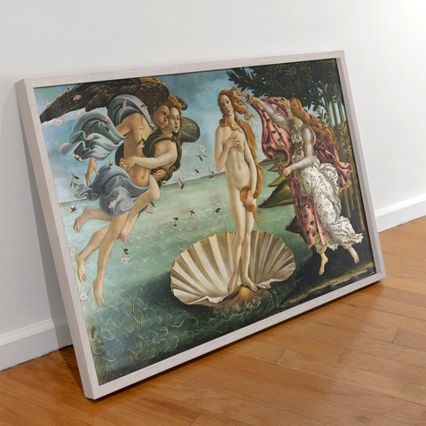 The Birth Of Venus By Sandro Botticelli Canvas Wall Art, Botticelli Reproduction Poster for Home Decor, Botticelli Wall Decor.