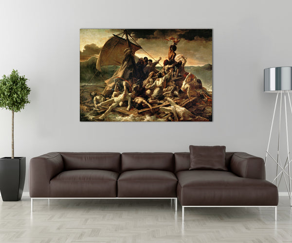The Raft of the Medusa by Theodore Gericault Wall Art, Theodore Gericault Poster Print, The Raft of the Medusa Stick and Peel Wall Decor.