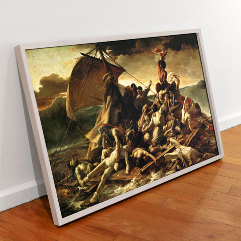 The Raft of the Medusa by Theodore Gericault Wall Art, Theodore Gericault Poster Print, The Raft of the Medusa Stick and Peel Wall Decor.
