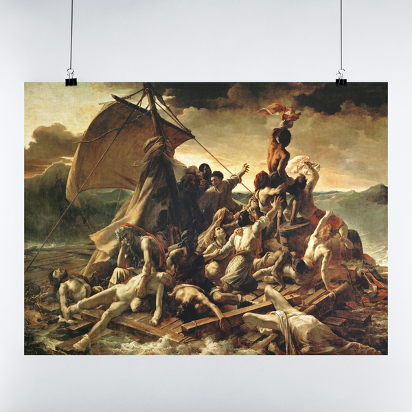 The Raft of the Medusa by Theodore Gericault Wall Art, Theodore Gericault Poster Print, The Raft of the Medusa Stick and Peel Wall Decor.