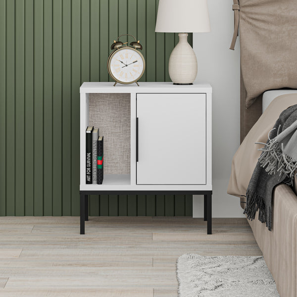 GLYNN Nightstand with U Leg - Modern Design Console