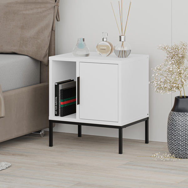 GLYNN Nightstand with U Leg - Modern Design Console