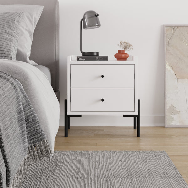 Malta Nightstand, Bedroom Console, Modern Design Bed Side Nightstand