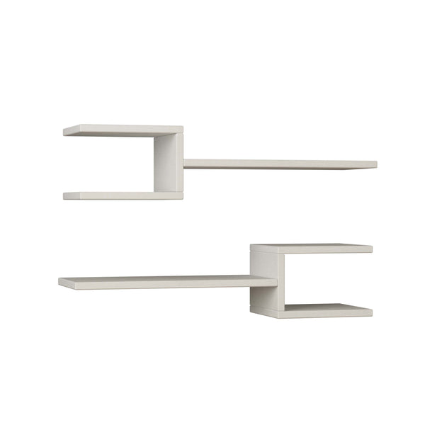 Wall Mounted Shelf Set of 2- Floating Shelf, Decorative Bookshelf for Wall Decor