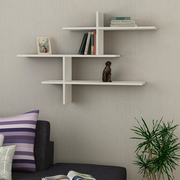 Leo Wall Mounted Shelf - Floating Shelf Bookshelf Wall Decor