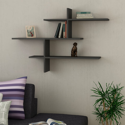 Leo Wall Mounted Shelf - Floating Shelf Bookshelf Wall Decor