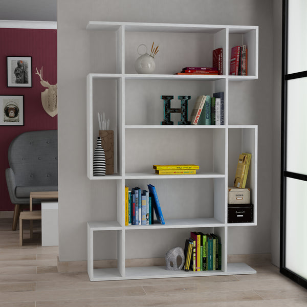 Mito Bookcase, 6 Tier Modern Bookcase Display Unit