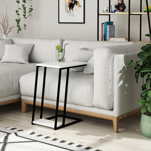 Modern Side/End Table, Sofa Side C Table , Sofa Side Coffe Table for Living Room and Office,