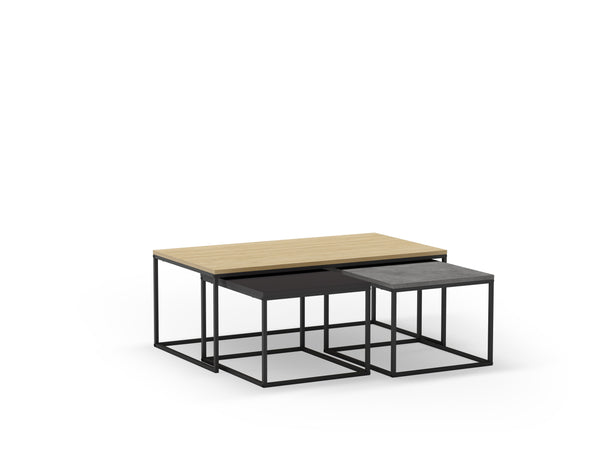 CAMELIA Coffe Table Set, 3 Pieces Coffee Table for Living Room