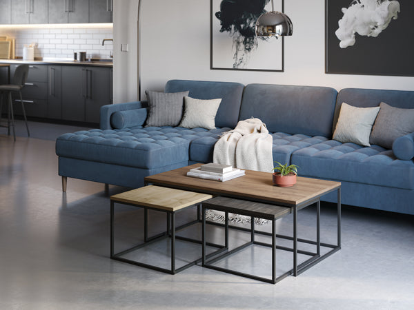 CAMELIA Coffe Table Set, 3 Pieces Coffee Table for Living Room