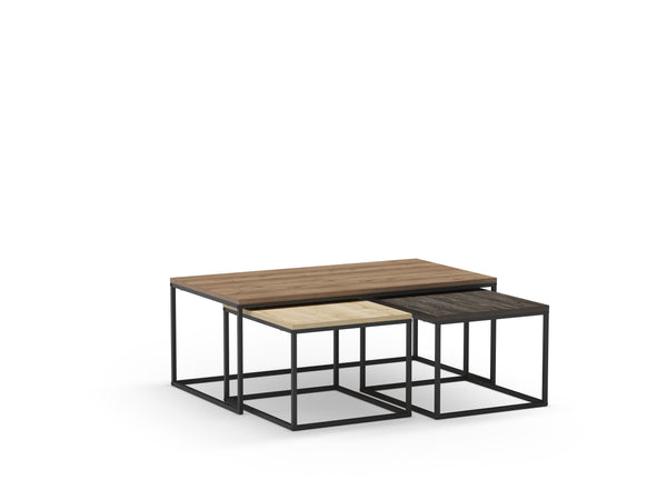 CAMELIA Coffe Table Set, 3 Pieces Coffee Table for Living Room
