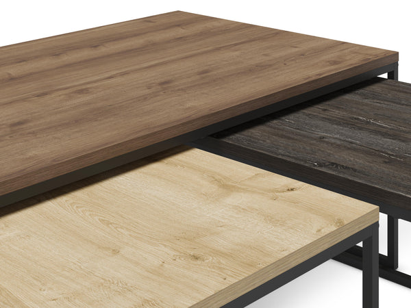 CAMELIA Coffe Table Set, 3 Pieces Coffee Table for Living Room