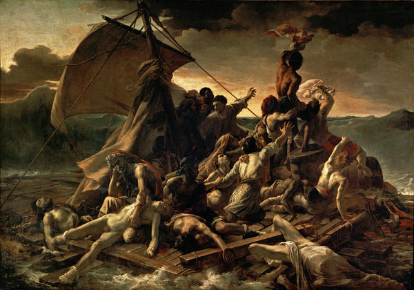 The Raft of the Medusa by Theodore Gericault Wall Art, Theodore Gericault Poster Print, The Raft of the Medusa Stick and Peel Wall Decor.