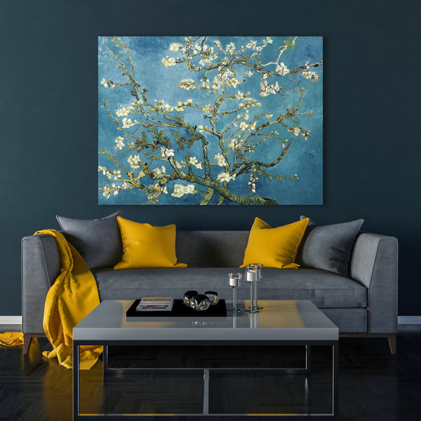 Vincent Van Gogh's Almond Blossom Famous Painting Canvas Wall Art. Van Gogh Canvas Poster Print, Van Gogh Printable Wall Art for Living Room