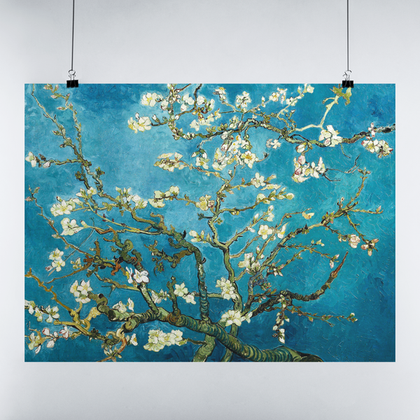 Vincent Van Gogh's Almond Blossom Famous Painting Canvas Wall Art. Van Gogh Canvas Poster Print, Van Gogh Printable Wall Art for Living Room