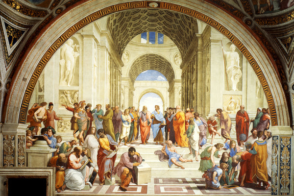 The School of Athens Poster Wall Art, The School of Athens Paint Reproduction Print, Large Poster Art for Room Decor.