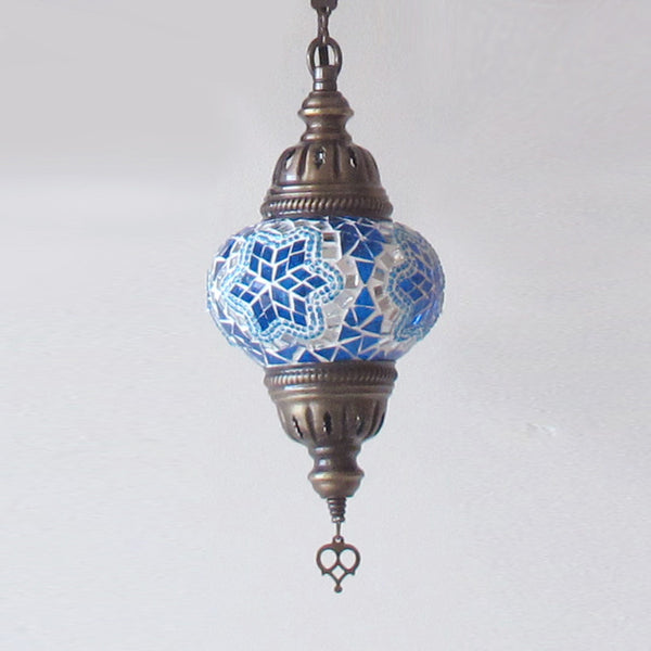 Woodymood Ceiling Mosaic Lamp 5 Ball-Star Turquoise