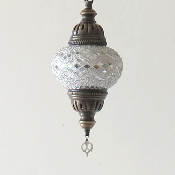 Woodymood Ceiling Spiral Mosaic Lamp 7 Ball-White