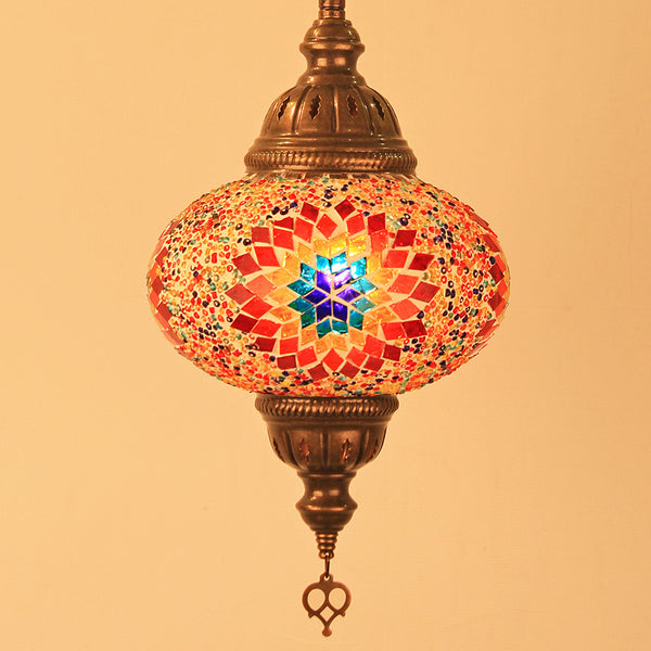 Woodymood Ceiling Mosaic Lamp 6.7'' 1 Ball - Flame