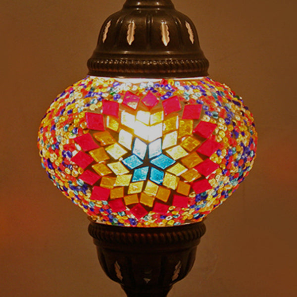 Woodymood Mosaic Table Lamp Small-Flame