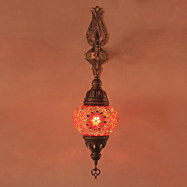 Woodymood Sconce Mosaic Lamps 5'' 1 Ball - Star Red