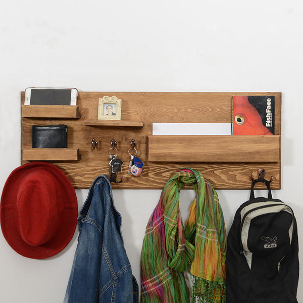 Woodymood Little Professional Wall Organizer Shelf-Natural